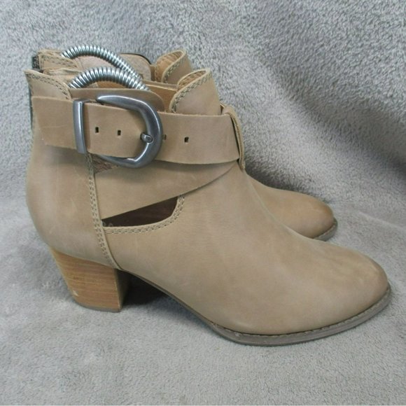 Vionic Shoes Womens Size 7 Rory Brown Leather Ankle Boots - Picture 4 of 11